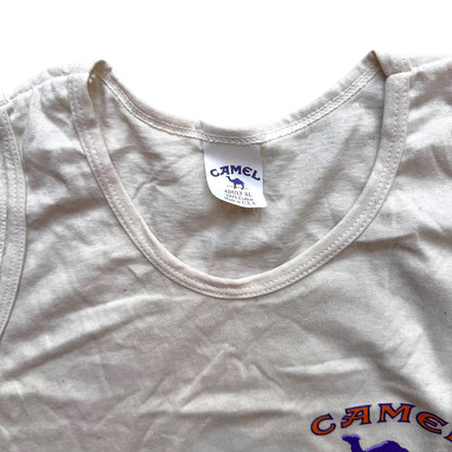Camel - Beige Deadstock Vintage 90s Tank Top Shirt