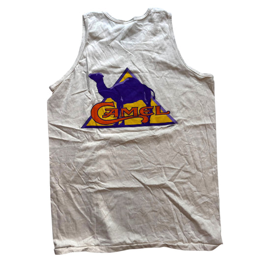 Camel - Beige Deadstock Vintage 90s Tank Top Shirt