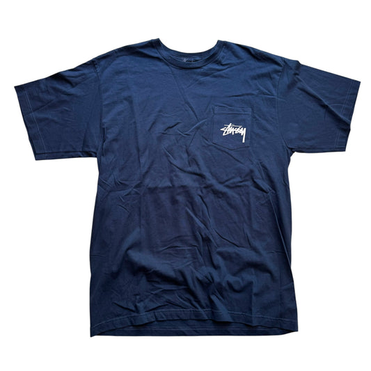 Stussy - Blue Deadstock Pocket T-Shirt