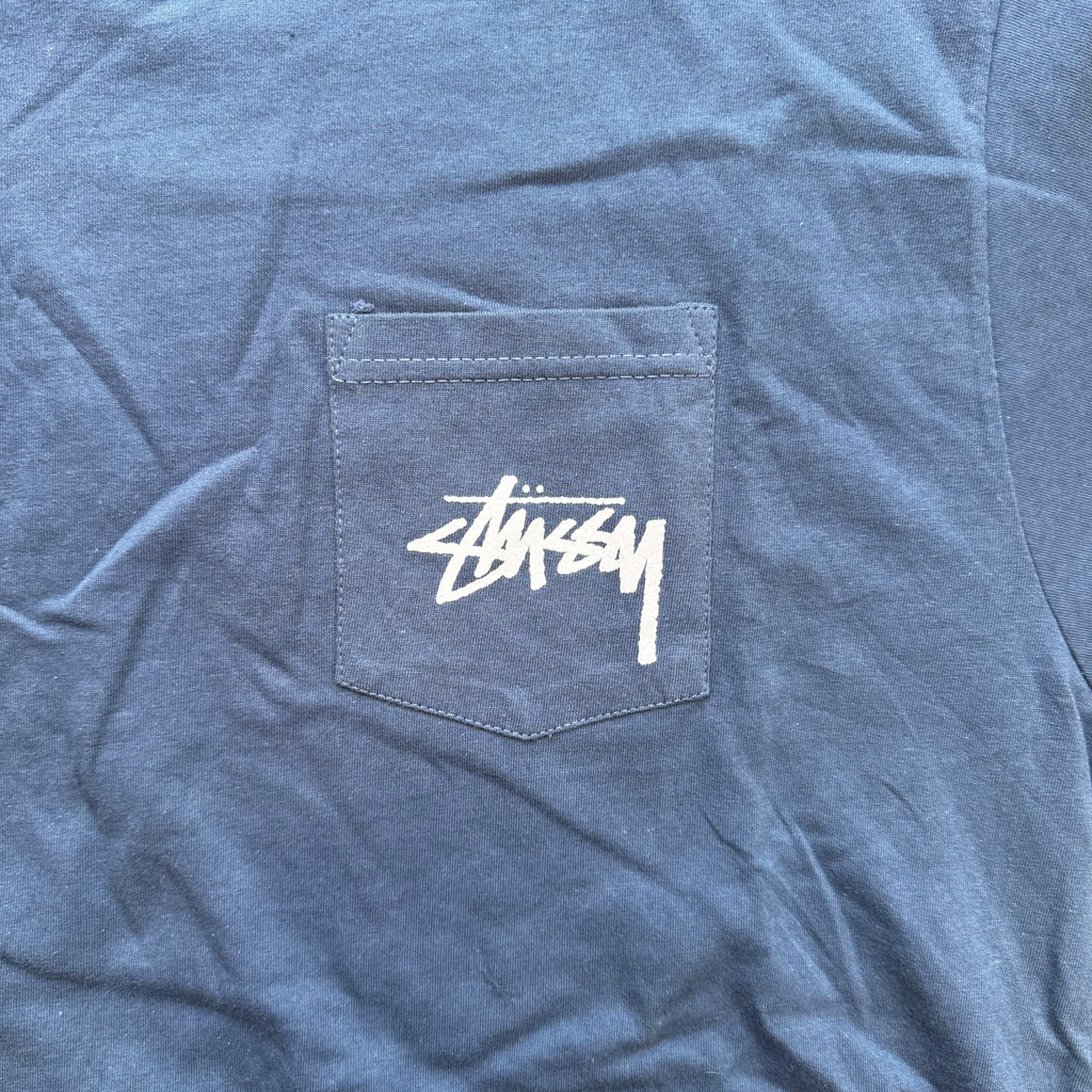 Stussy - Blue Deadstock Pocket T-Shirt