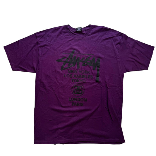 Stussy - Purple City Graphic Deadstcok T-Shirt