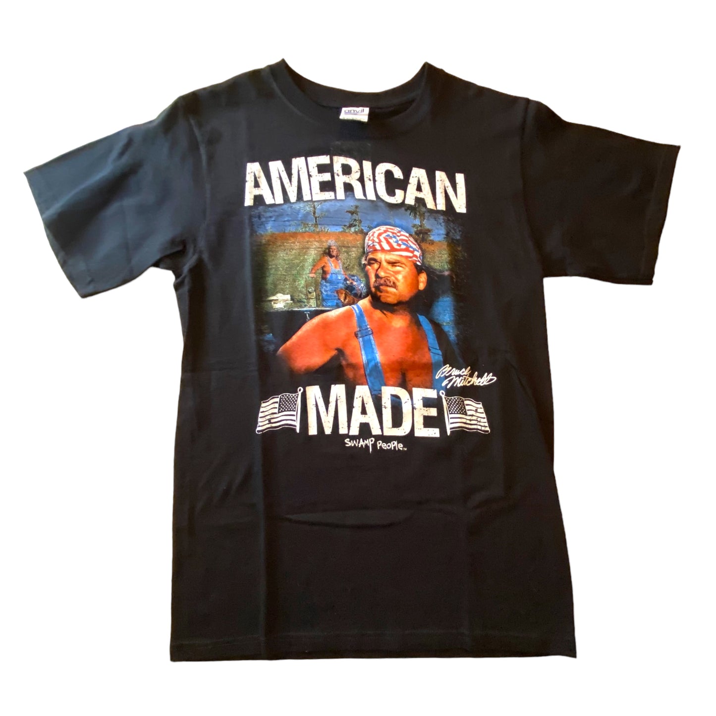 Anvil - American Made Swamp People Black Vintage Y2K T-Shirt