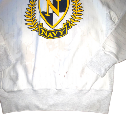 Cotton Exchange - Navy Two Tone Vintage 90s Crewneck Sweatshirt