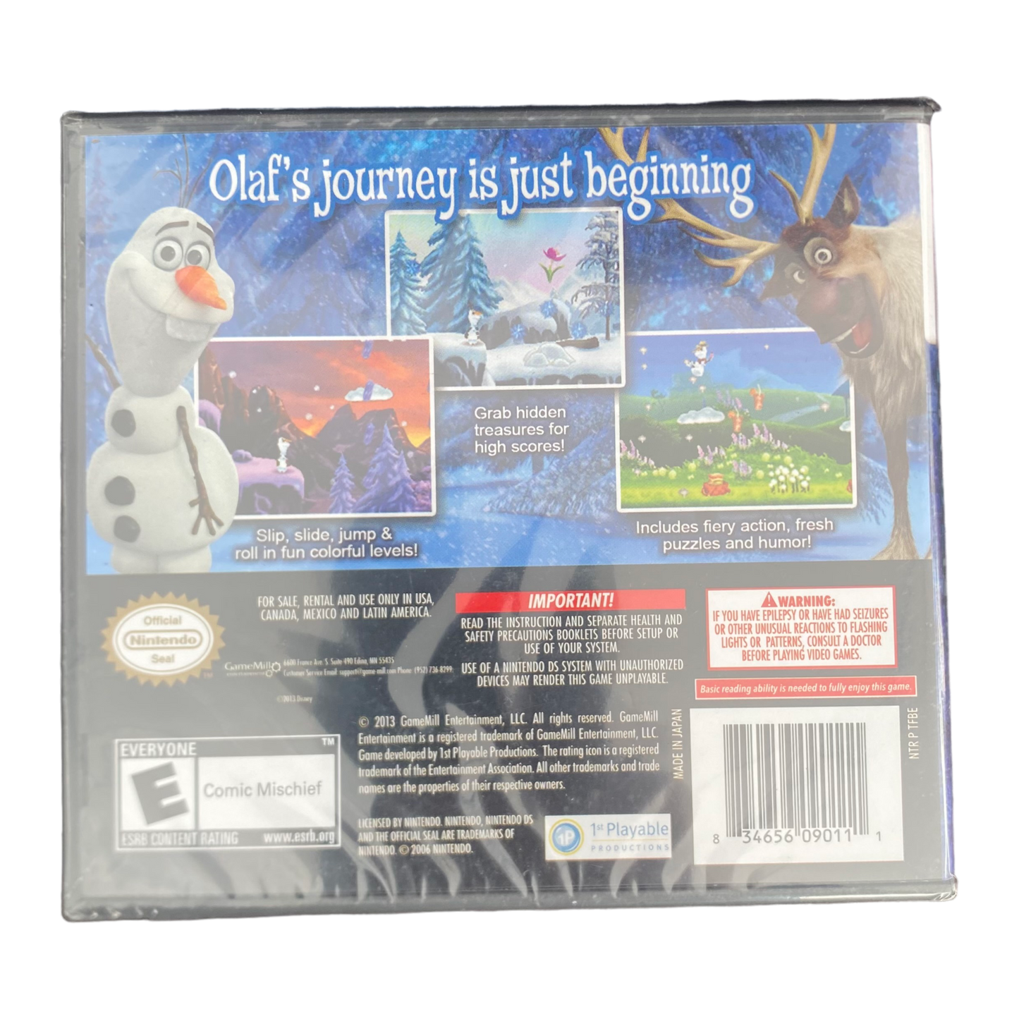 Nintendo DS - Disney Frozen Olaf's Quest Factory Sealed
