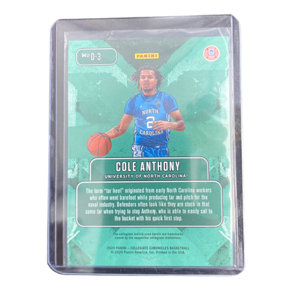 Prizm Draft Picks - Cole Anthony Downtown Insert NM