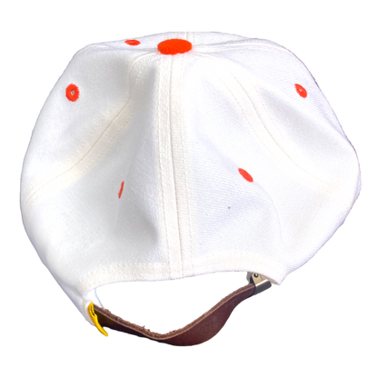 Golf Wang - G Orange/White Leather Strapback Hat