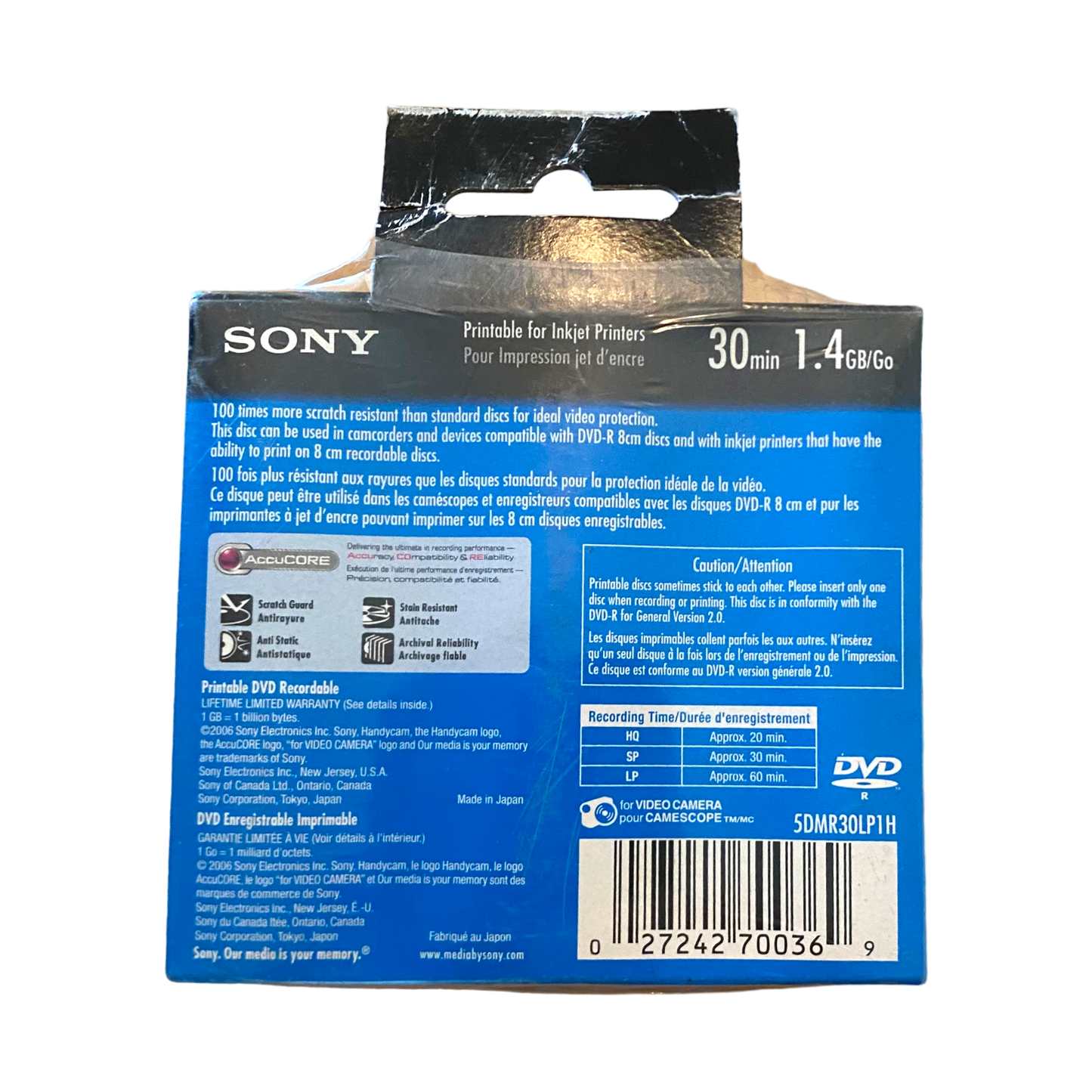 Sony - Handycam DVD-R 5 Pack Sealed New