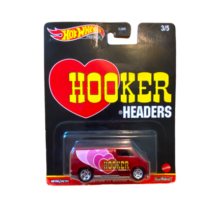 Hot Wheels - Hooker Headers Custom 77 Dodge Van Die Cast Sealed