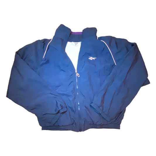 Reebok - Navy Vintage 90s Windbreaker Jacket