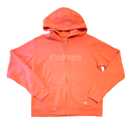 Carhartt - Pink Full Zip Hoodie Sweatshirt