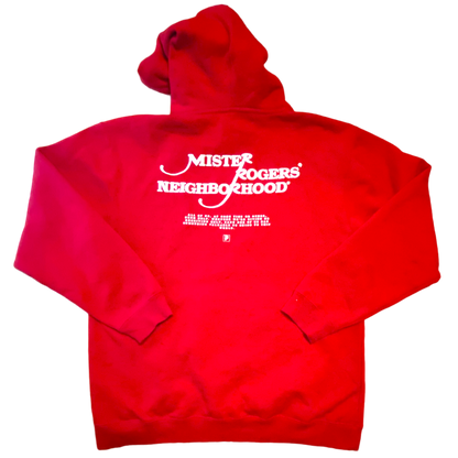 Primitive - Mister Rodgers Graphic Red Hoodie Sweatshirt