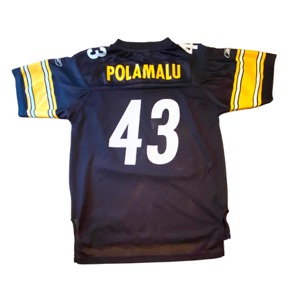 Reebok - Troy Polamalu Vintage Y2K Steelers Youth Football Jersey