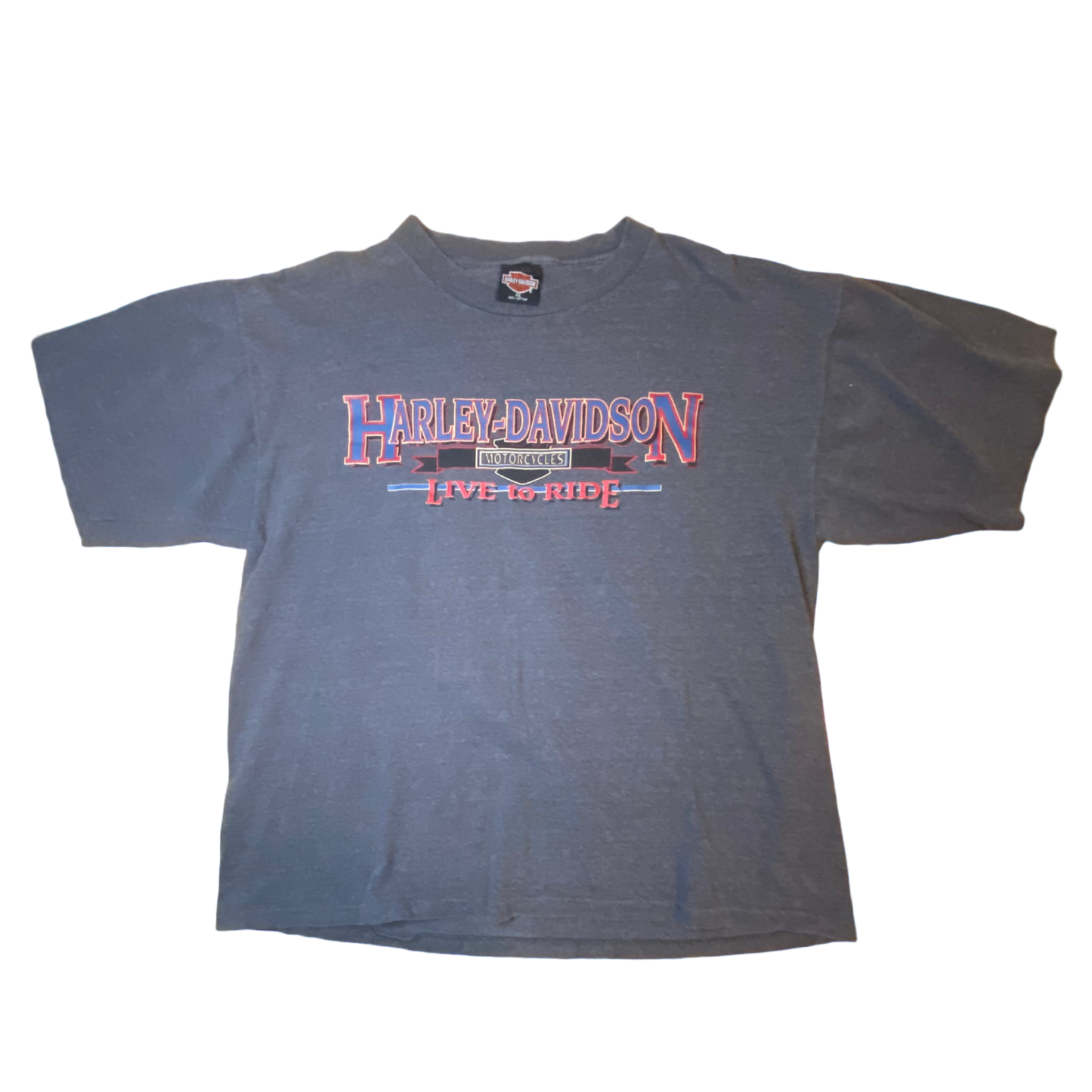 Harley Davidson - Orem, Utah Graphic Grey Vintage Y2K T-Shirt