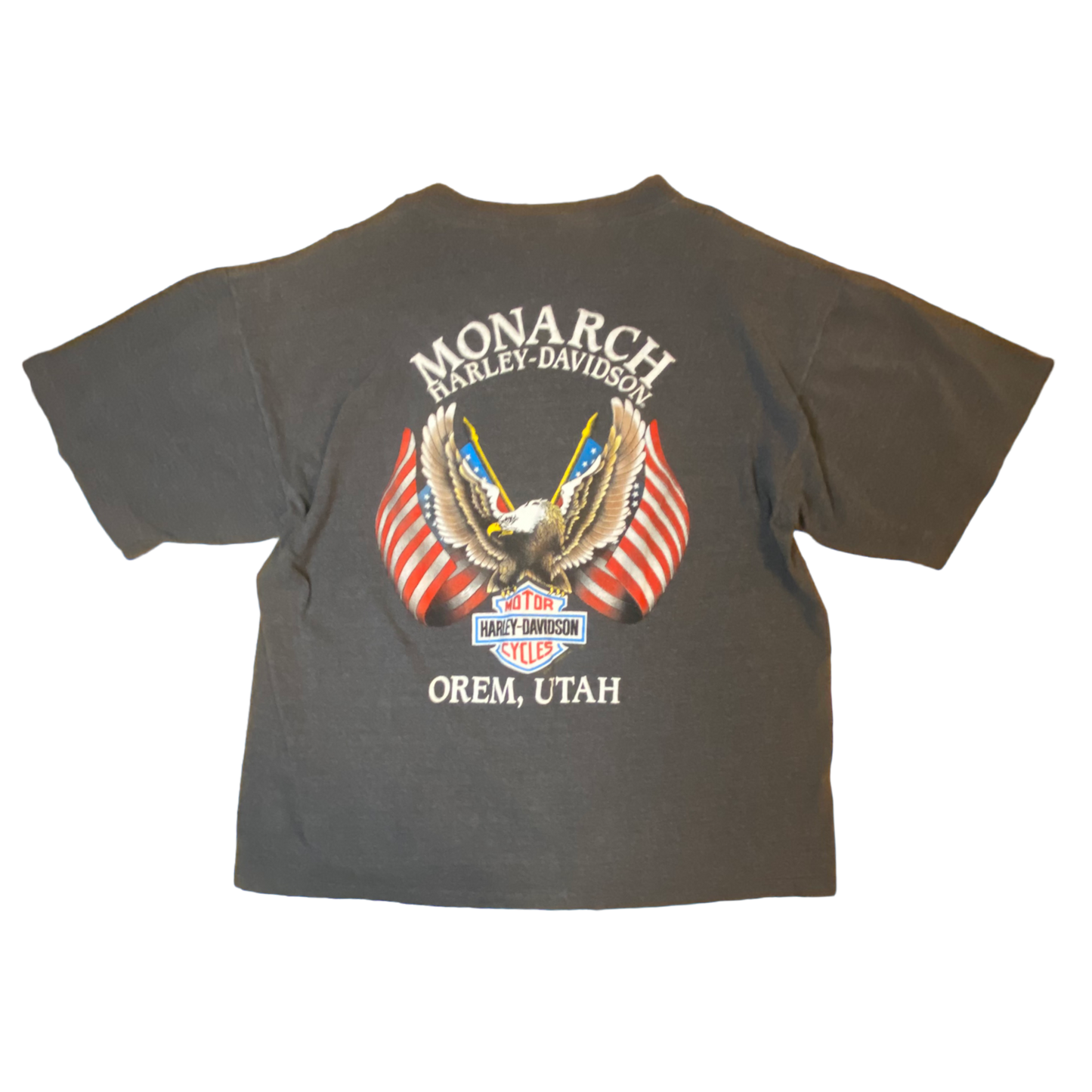 Harley Davidson - Orem, Utah Graphic Grey Vintage Y2K T-Shirt