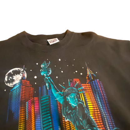 New York New York - Las Vegas  Graphic Vintage 90s Crewneck Sweatshirt