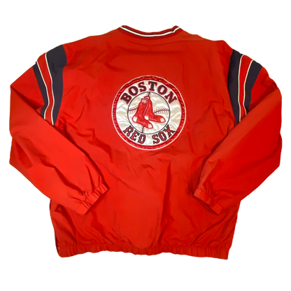 MLB - Boston Red Sox Red Vintage 90s Pullover Windbreaker Jacket