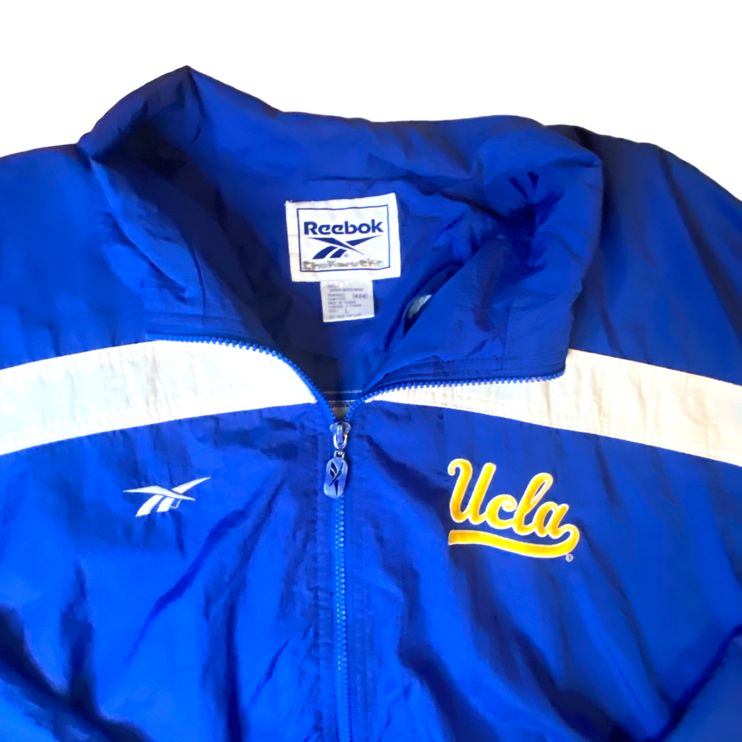 Reebok - UCLA Blue Windbreaker Full Zip Vintage 90s Jacket