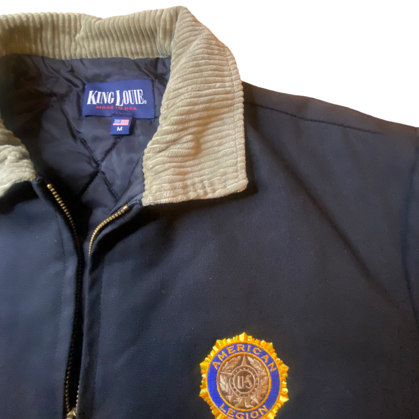 King Louie - Navy Full Zip American Legion Vintage 90s Jacket