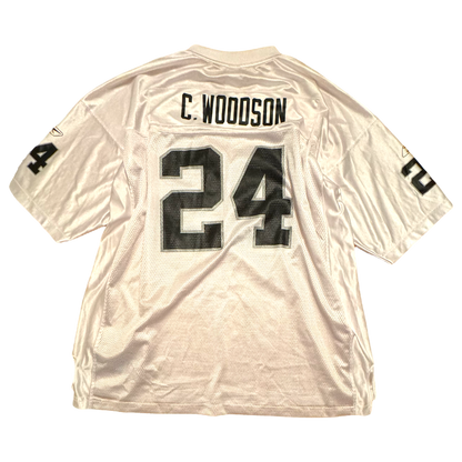 Reebok - Charles Woodson Raiders Vintage Y2K Football Jersey