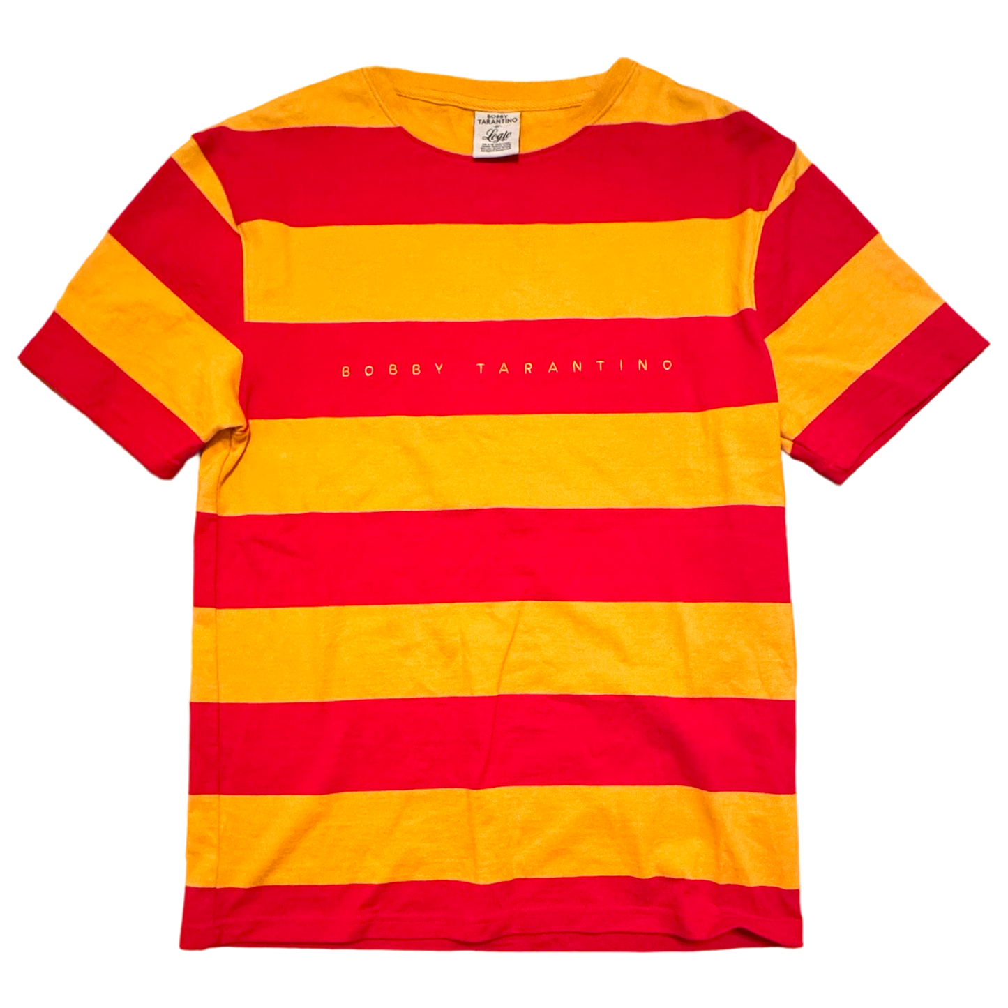Bobby Tarantino By Logic - Mustard/Red Striped T-Shirt