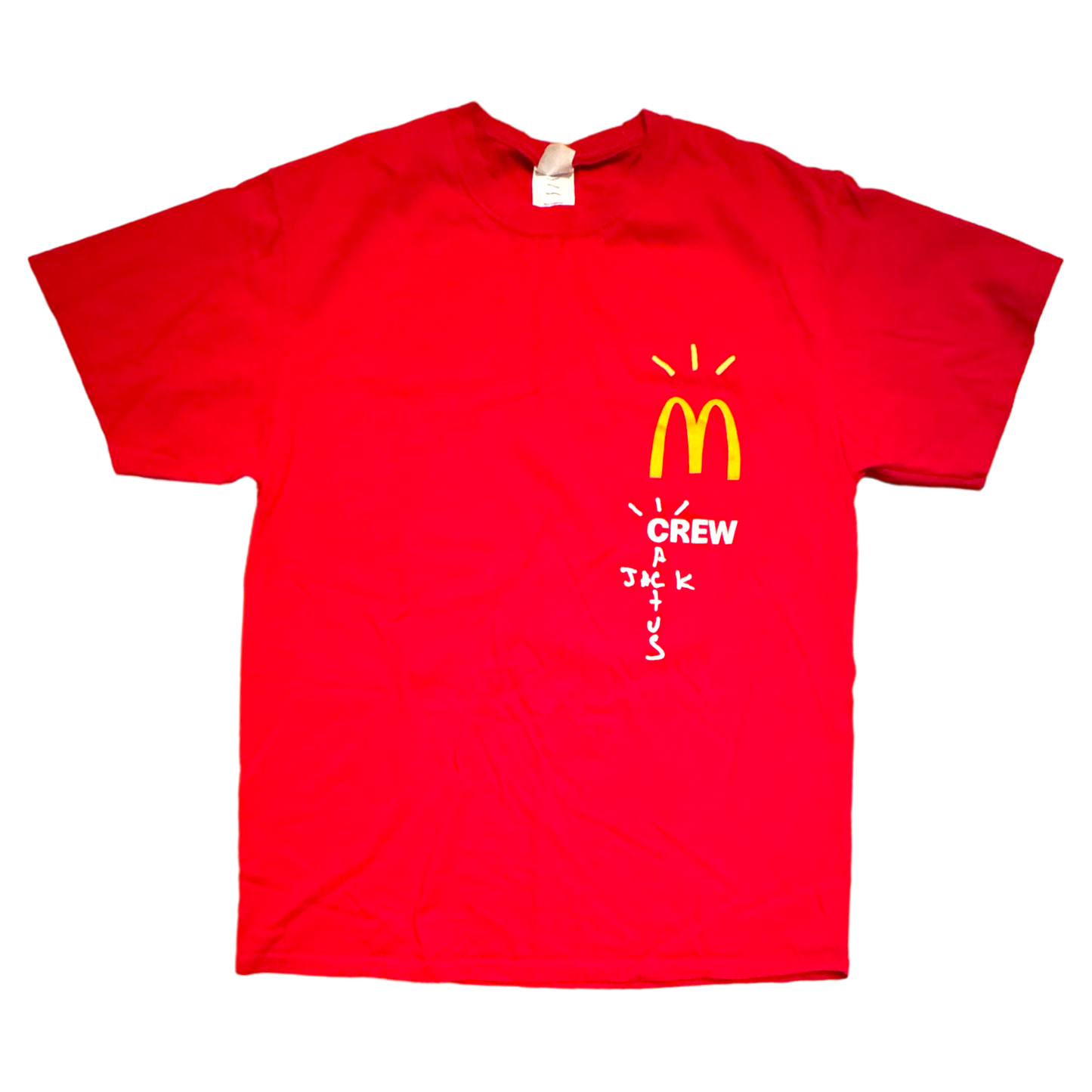 Port Authority - McDonalds Travis Scott Cactus Jack Crew Red T-Shirt
