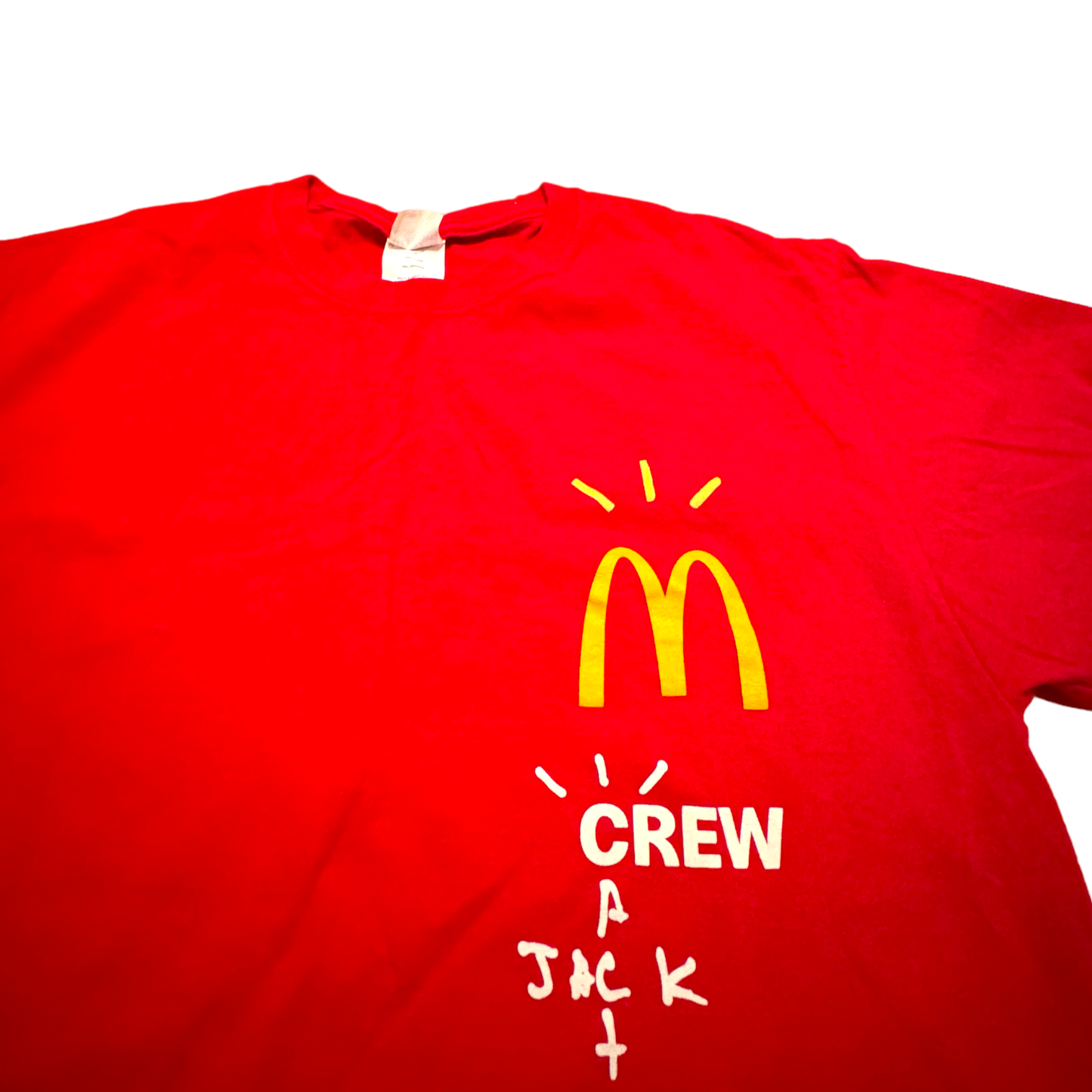 Port Authority - McDonalds Travis Scott Cactus Jack Crew Red T-Shirt