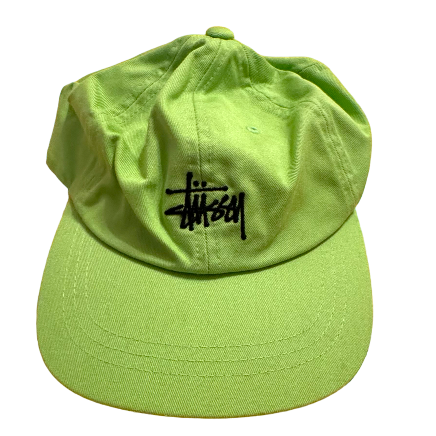 Stussy - Lime Green Strapback Hat