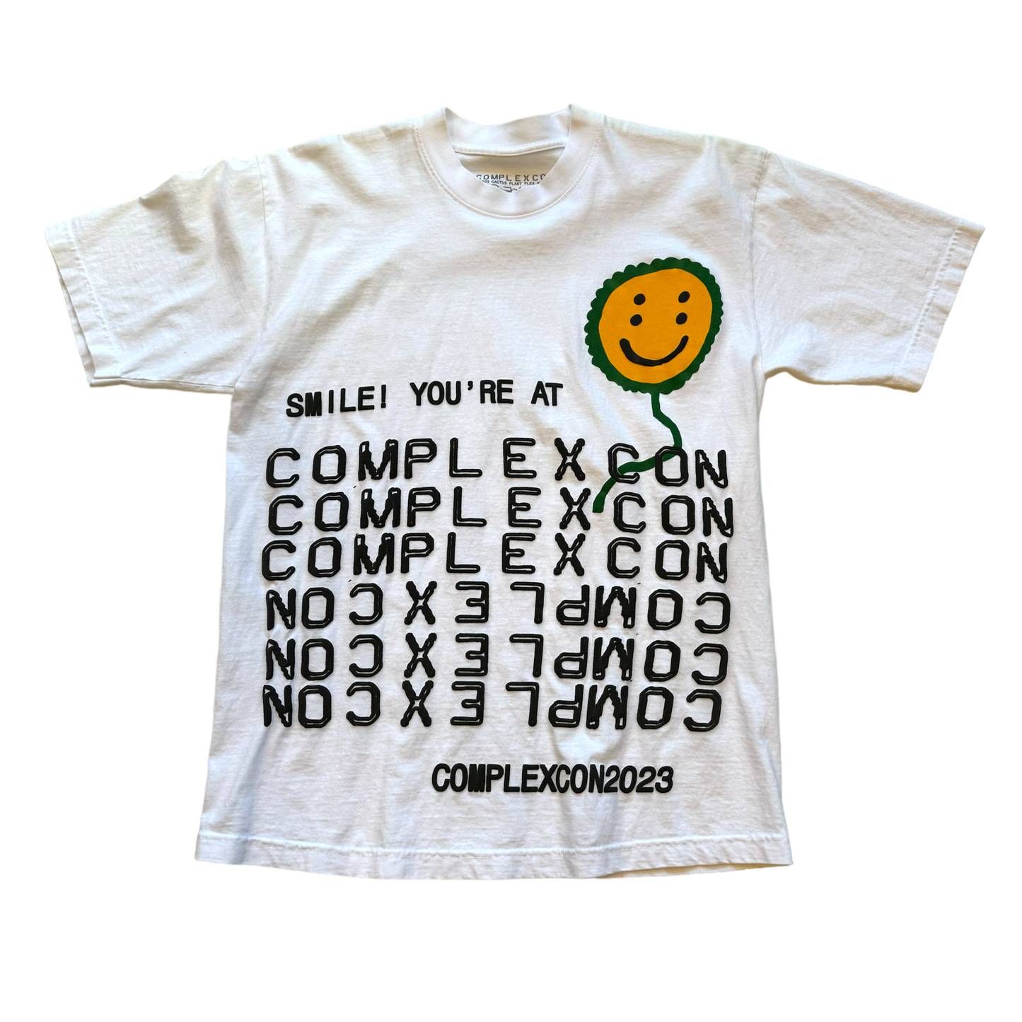 Complexcon x CPFM - Puff Print Graphic 2023 White T-Shirt
