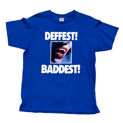 Supreme - FW09 Deffest! Baddest! Blue Graphic T-Shirt
