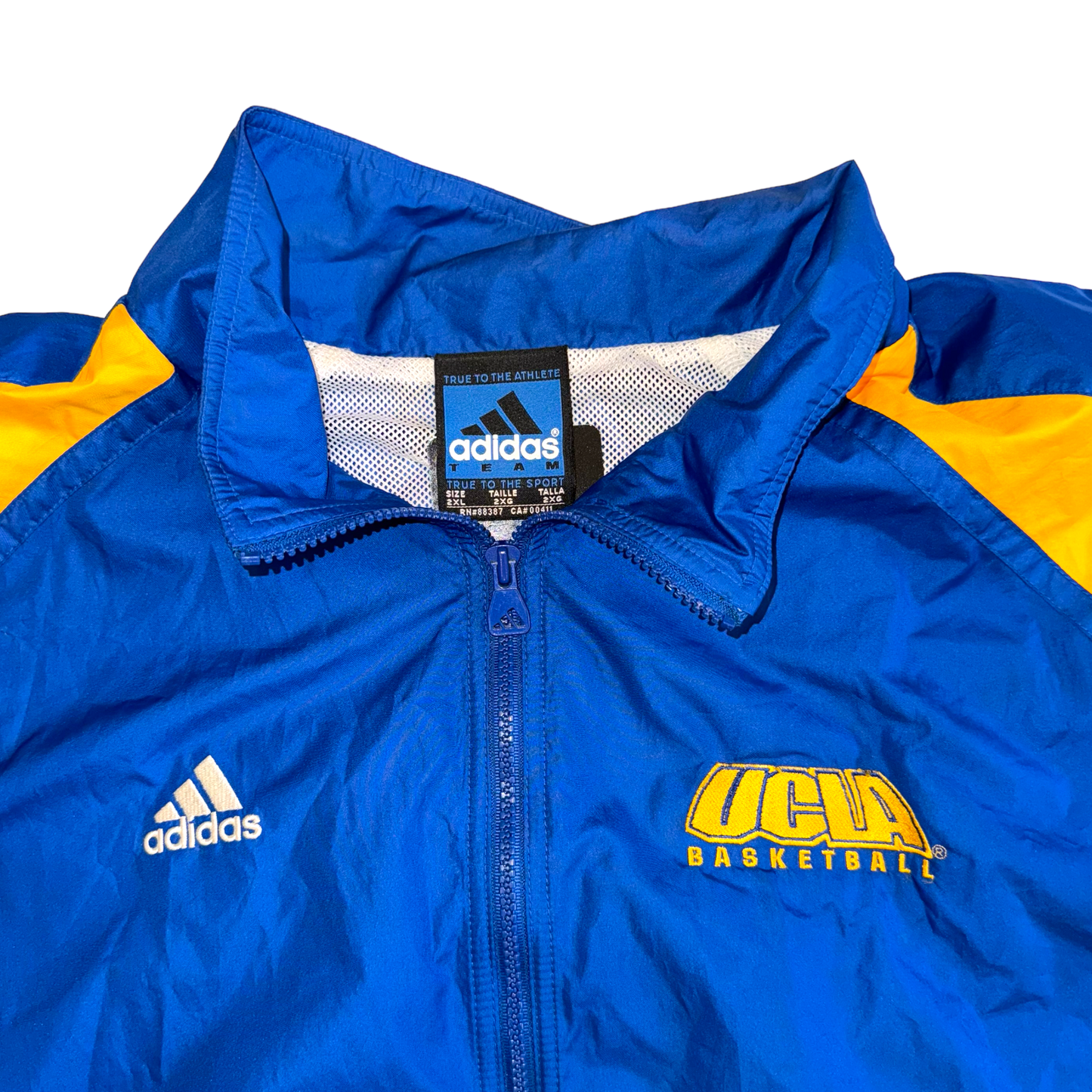 Adidas - UCLA Bruins Basketball Full Zip Windbreaker Jacket