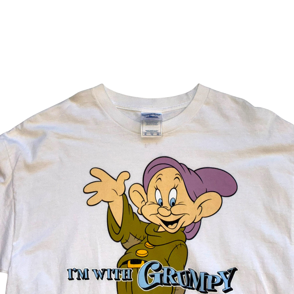 Tennesse River - I Am With Grumpy Dopey Graphic Vintage 90s T-Shirt