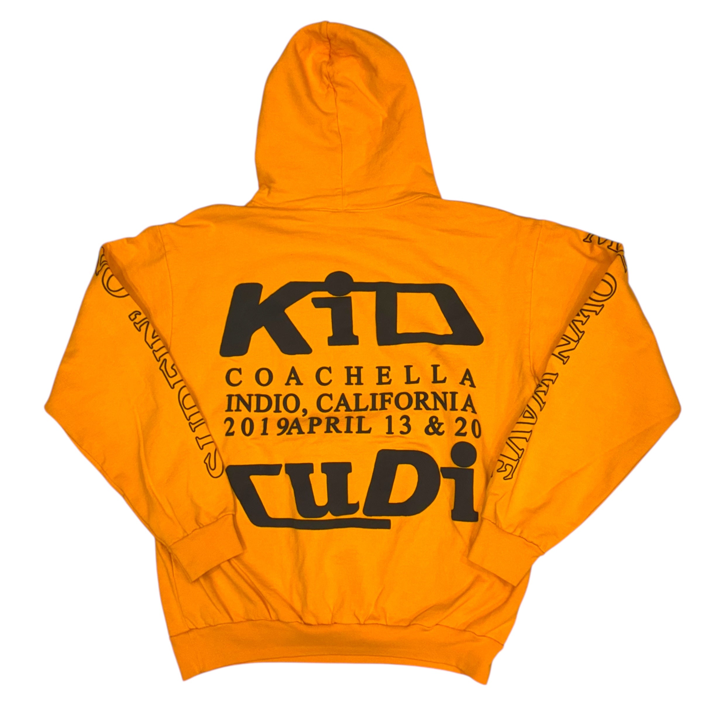 Kid Cudi x CPFM - 2019 Swim Puff Print Yellow Deadstock Rolling Loud Hoodie Sweatshirt