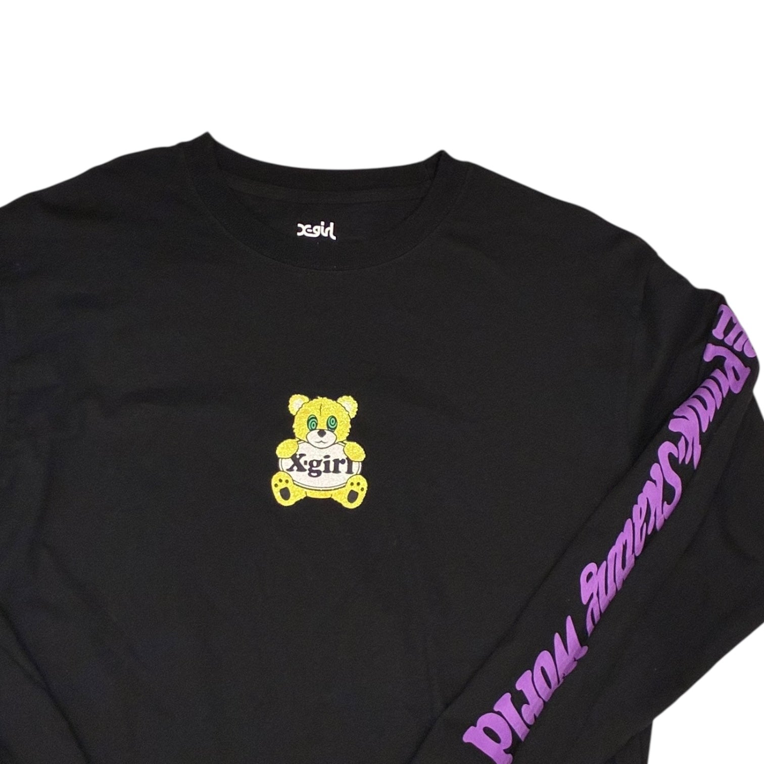X-Girl - Glitter Bear Long Sleeve Shirt
