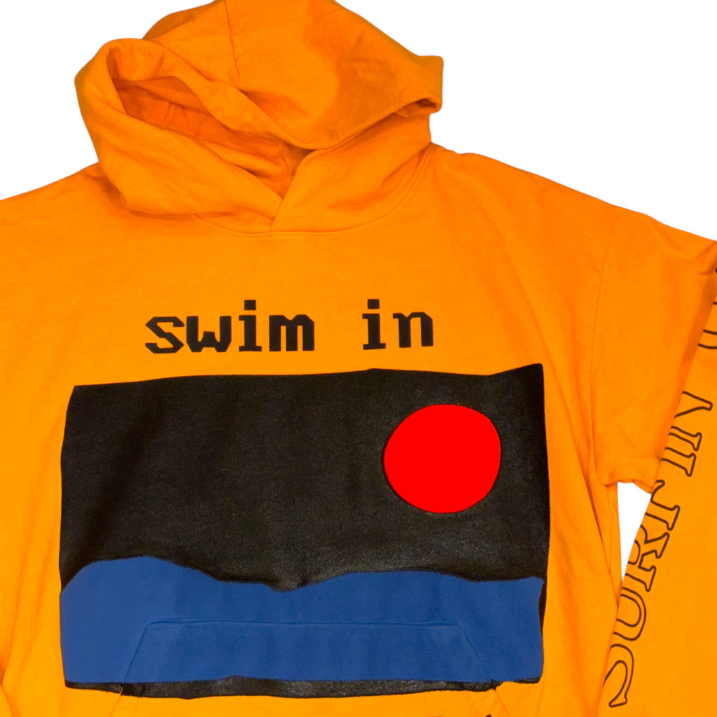 Kid Cudi x CPFM - 2019 Swim Puff Print Yellow Deadstock Rolling Loud Hoodie Sweatshirt