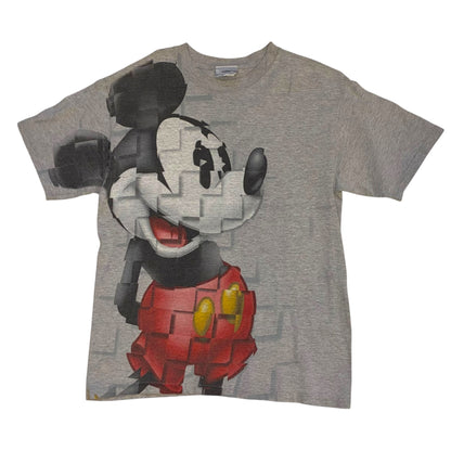 Walt Disney World - Mickey AOP Grey Graphic Vintage Y2K T-Shirt