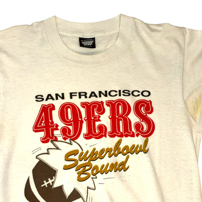 Screen Stars Best - San Francisco 49ers Vintage 1989 Superbowl Bound T-Shirt
