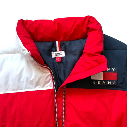 Tommy Hilfiger - Full Zip Red Navy Puffer Jacket