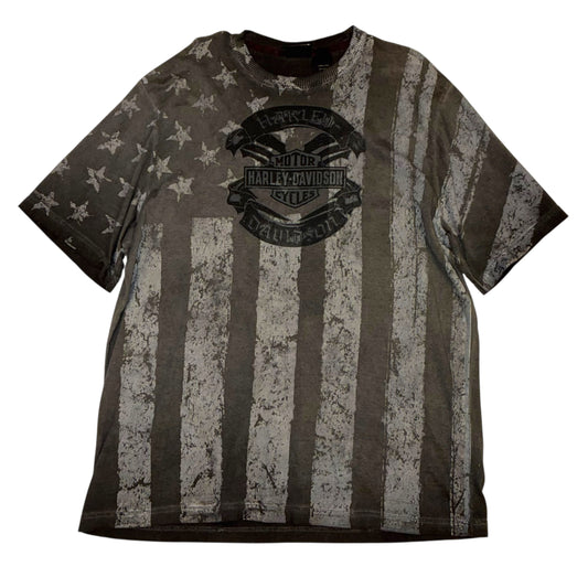 Harley Davidson - AOP Grey Graphic T-Shirt