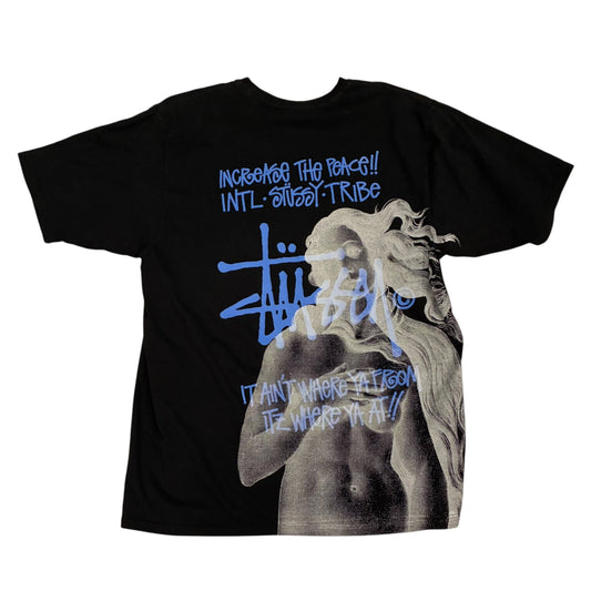 Stussy - Black Venus AOP Graphic T-Shirt