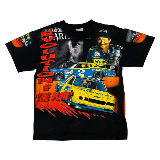 Chase Authentics - Dale Earnhardt AOP Black Vintage 90s T-Shirt