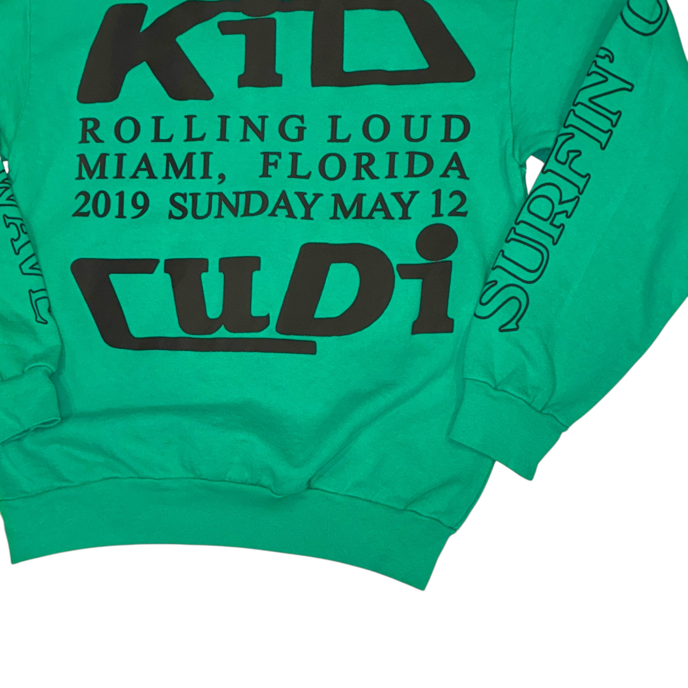Kid Cudi x CPFM - 2019 Swim Deadstock Rolling Loud Teal Sweatshirt
