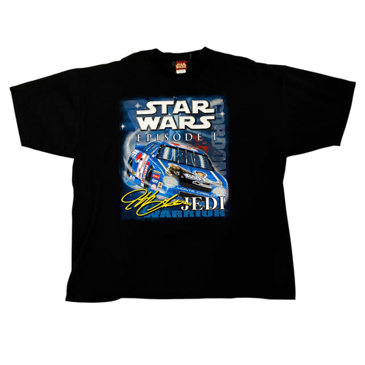 Star Wars - Jeff Gordon Jar Jar Binks Big Graphic Vintage 1999 T-Shirt