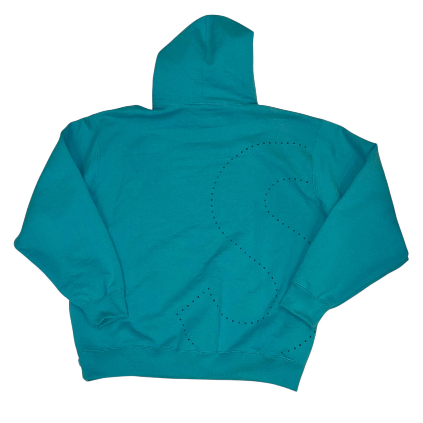 Supreme - Lasercut S SS21 Teal Hoodie Sweatshirt