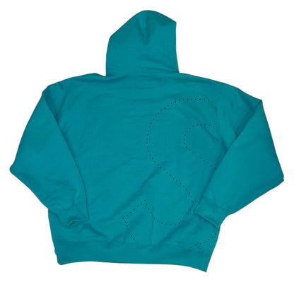 Supreme - Lasercut S SS21 Teal Hoodie Sweatshirt