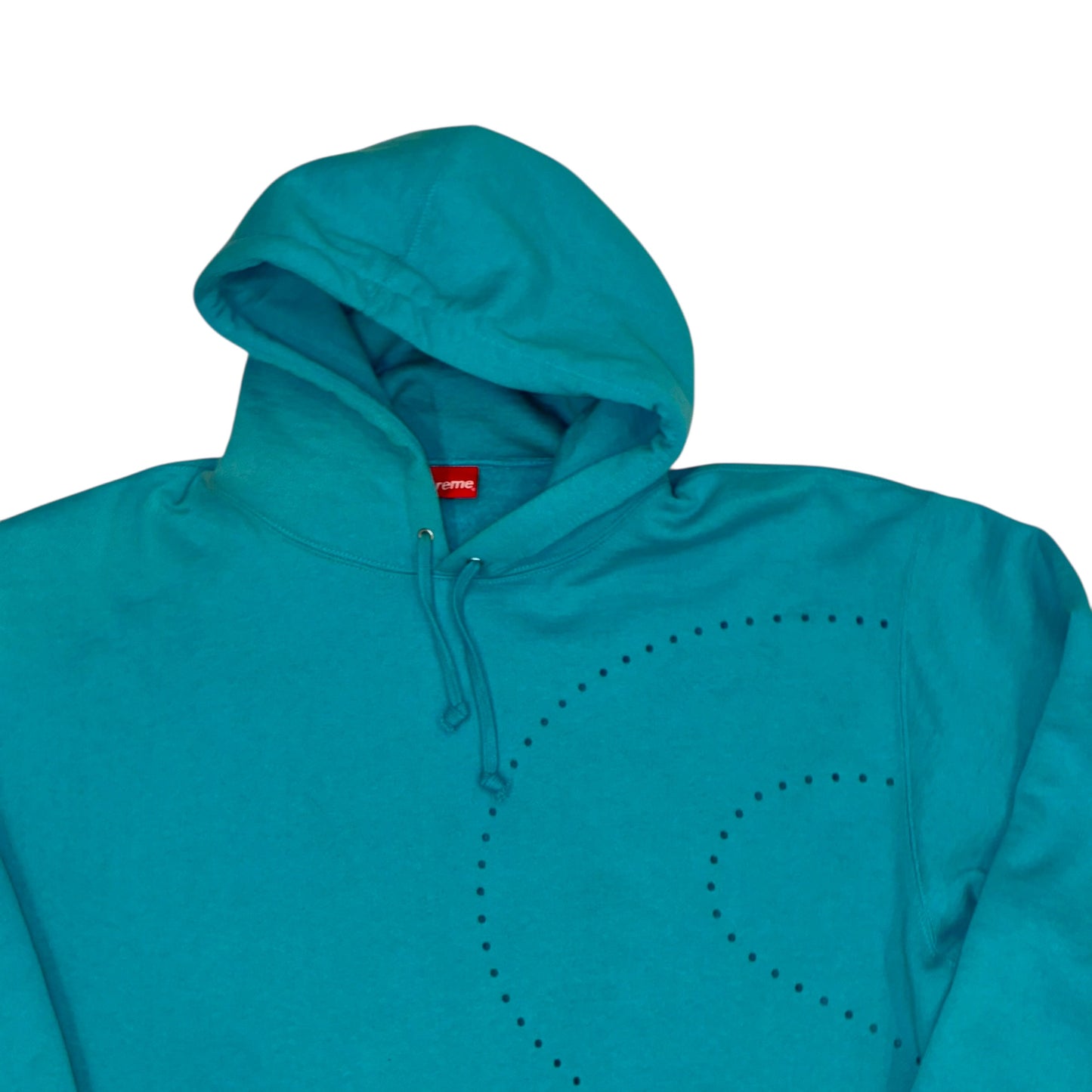 Supreme - Lasercut S SS21 Teal Hoodie Sweatshirt