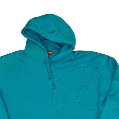 Supreme - Lasercut S SS21 Teal Hoodie Sweatshirt