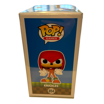 Funko Pop Games - Sonic - Knuckles #854 Flocked TargetCon Exclusive Pop