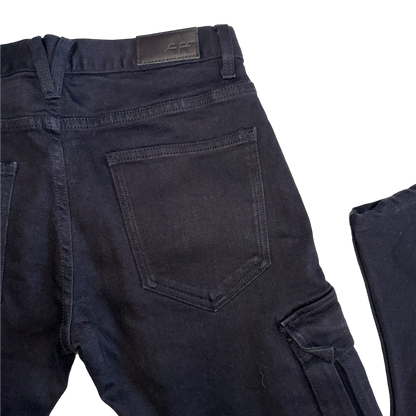 Alan King - AKINGS - Designer Black J Curve Denim Jeans