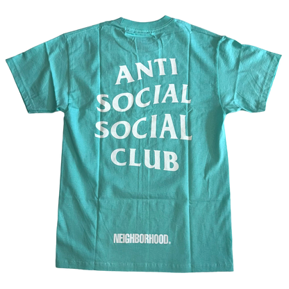 Anti Social Social Club x Neighborhood - Teal Turbo Graphic Deadstock T-Shirt