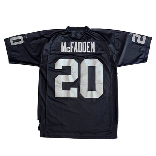 Reebok x NFL - Raiders McFadden Patched On Field Vintage Y2K Jersey